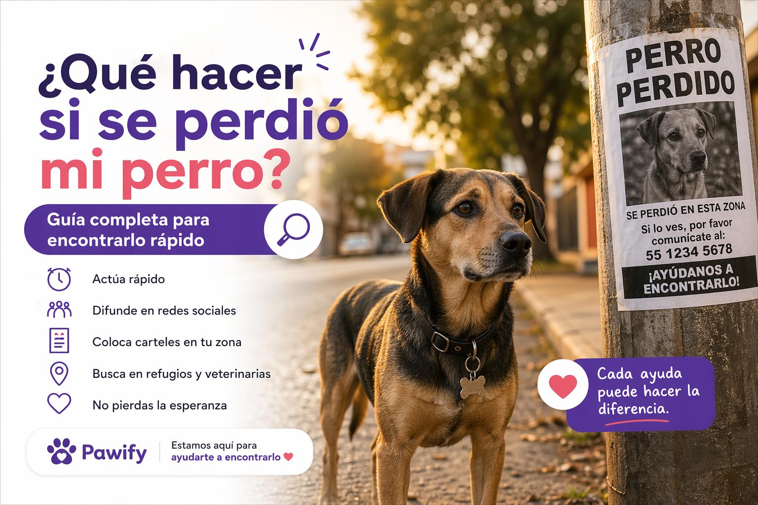 ¿Qué hacer si se perdió mi perro? Guía completa para encontrarlo rápido